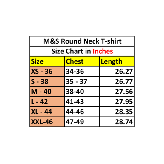 Marks and Spencer Round Neck Tshirt - Dark Khakhi - Unisex